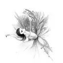 ballerina tattoo design idea