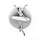 ballerina tattoo design idea