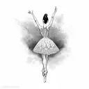 ballerina tattoo design idea