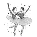 ballerina tattoo design idea