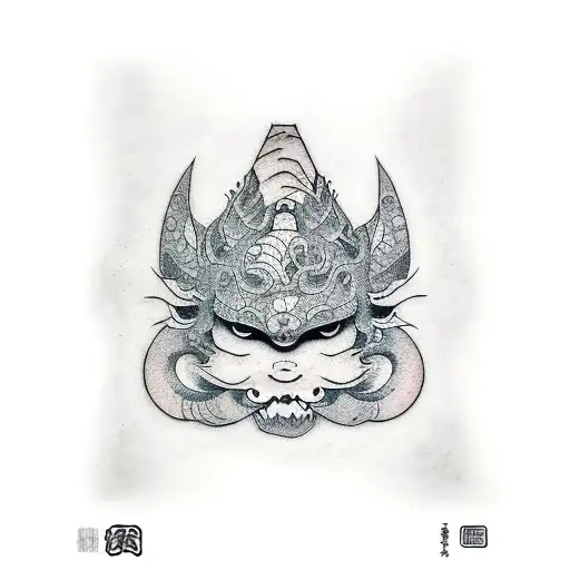 concrete child tattoo design idea