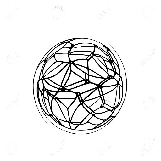 Soccer ball made of world landmarks tattoo design idea