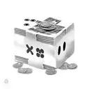 Money,Dice,Cityscape,Skulls tattoo design idea