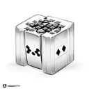 Money,Dice,Cityscape,Skulls tattoo design idea