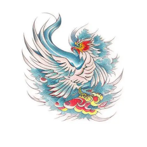 japanese phoenix design