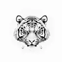 a full body tiger tattoo design idea