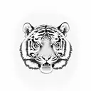 a full body tiger tattoo design idea