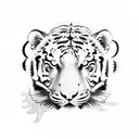a full body tiger tattoo design idea