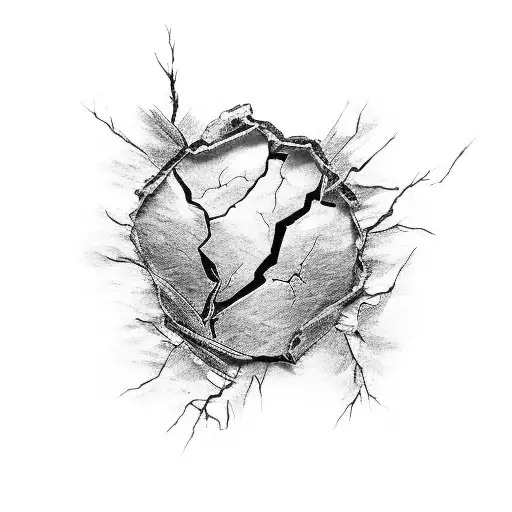 broken kintsugi tattoo design idea