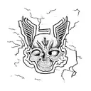 broken kintsugi tattoo design idea