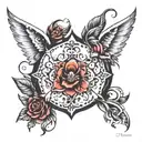 sexy shape for women on the buttocks tattoo design idea