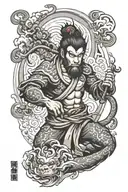 Sun Wukong tattoo design idea