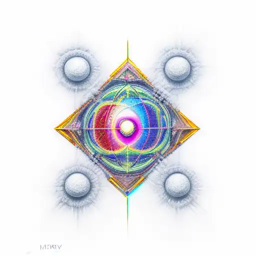 sacred geometry tattoo design idea