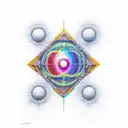 sacred geometry tattoo design idea