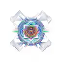 sacred geometry tattoo design idea