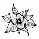belladonna fruit tattoo design idea
