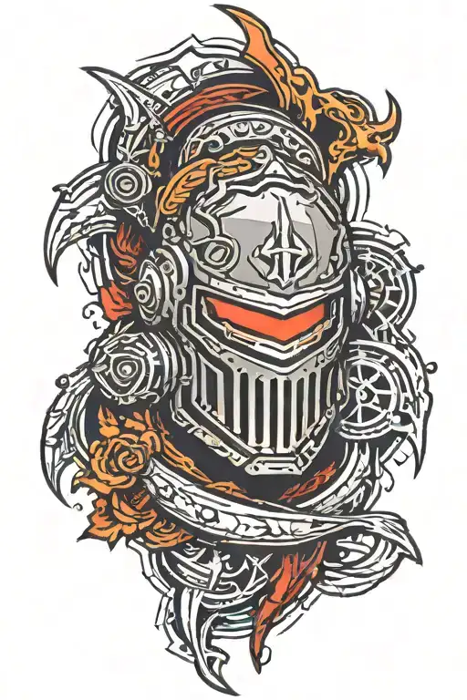 mark of the doom slayer wit  tattoo design idea