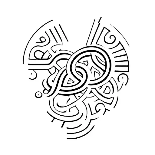 "ABO" word with an antibody over the O letter tattoo design idea