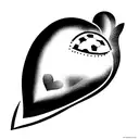 football inside heart tattoo design idea