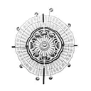 Luffy's iconic straw hat tattoo design idea