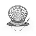 Luffy's iconic straw hat tattoo design idea