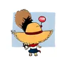 Luffy's iconic straw hat tattoo design idea