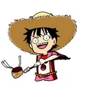 Luffy's iconic straw hat tattoo design idea