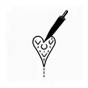 piesces with 0+ blood type tattoo design idea