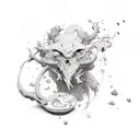 piesces with Arh- blood type tattoo design idea