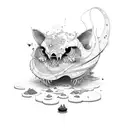 piesces with Arh- blood type tattoo design idea