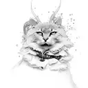 piesces with Arh- blood type tattoo design idea