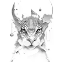 piesces with Arh- blood type tattoo design idea