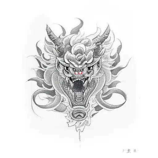 Chimera tattoo design idea