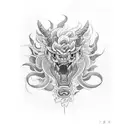 Chimera tattoo design idea