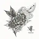 On my left arm a tattoo with my brother's name (tiago ferreira) tattoo design idea