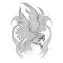 full sleeve phoenix  tattoo design idea