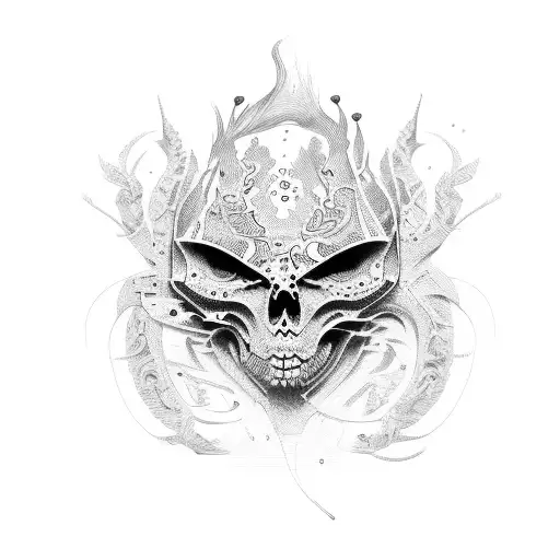 American, edgy,  tattoo design idea