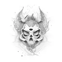 American, edgy,  tattoo design idea