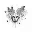 American, edgy,  tattoo design idea