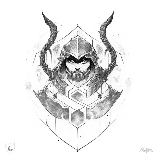 arcane league of legends sleeve tattoo design idea