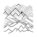 the outline of the mount everest landscape created by the words why not tattoo design idea