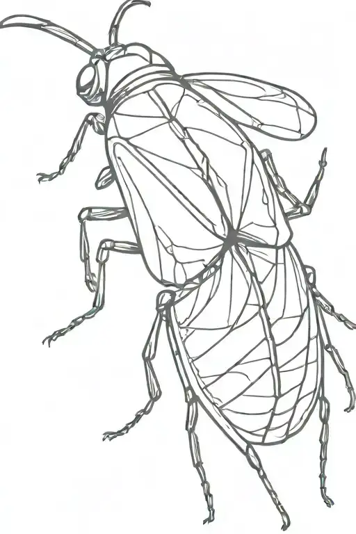 insect tattoo design idea