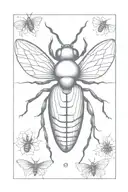 insect tattoo design idea