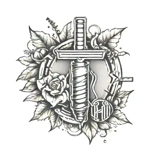 positive HIV test tattoo design idea