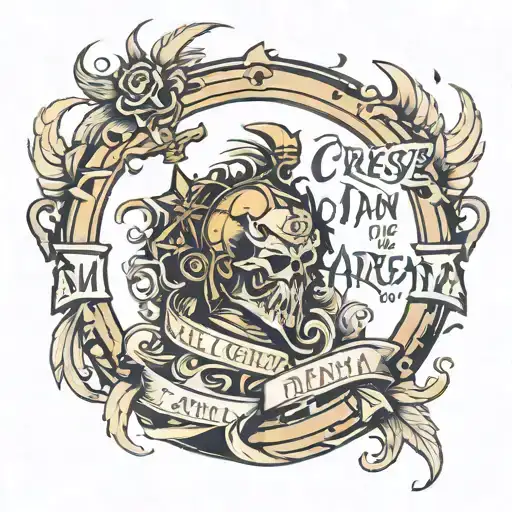 Phrase: "The Credit Goes to The Man in the Arena"  tattoo design idea