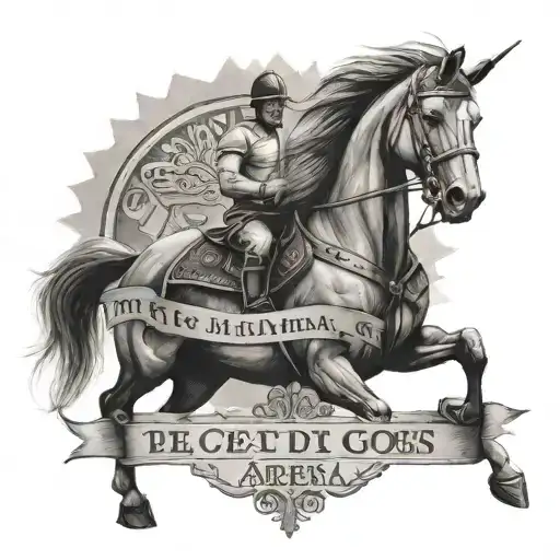 Phrase "The credit goes to the man in the arena" tattoo design idea