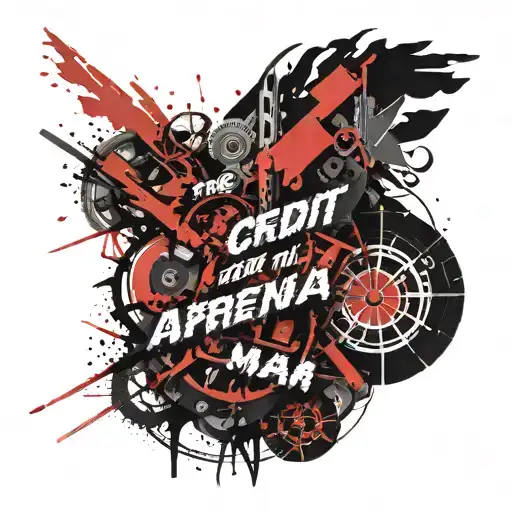 Phrase "The credit goes to the man in the arena" tattoo design idea