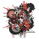 Phrase "The credit goes to the man in the arena" tattoo design idea