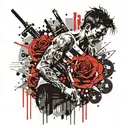 Phrase "The credit goes to the man in the arena" tattoo design idea