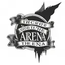 Phrase "The credit goes to the man in the arena" tattoo design idea